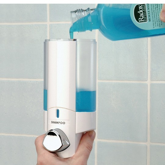 Distributeur Mural Acier Inox Pour Salle De Bain – Fixation Vis/adhésif, Pour Flacons Jusqu'à 67 Mm